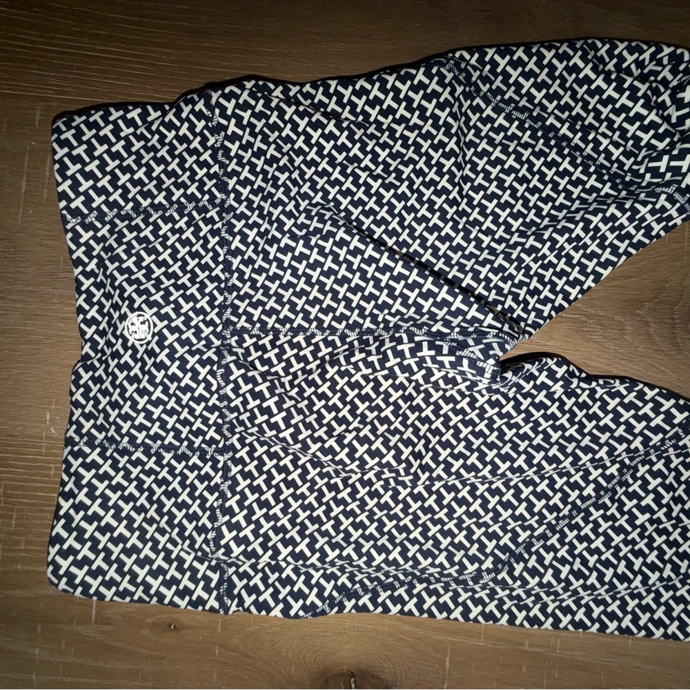 Tory Sport Navy and White Geometric Pants